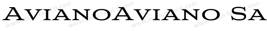 AvianoAviano Sans字体转换
